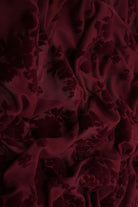 Floral Mesh Flocking Fabric   FLOCK-MS11575 