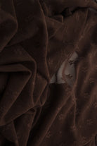 LACE-4658 BROWN DK. BLOUSE BODYSUIT DRESS LACE NYLON SKIRTS SPANDEX TOPS TUNICS