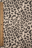 KNT4463-S304102 TAUPE ACTIVEWEAR ANIMAL BODYSUIT DOUBLE KNIT DRESS JACQUARD PANTS POLYESTER RAYON RIB SKIRTS SOLID SPANDEX STRETCH URBAN