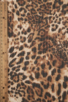 Double Knit Leopard Print Fabric   KNT4463-DU536 