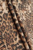 Double Knit Leopard Print Fabric   KNT4463-DU536 