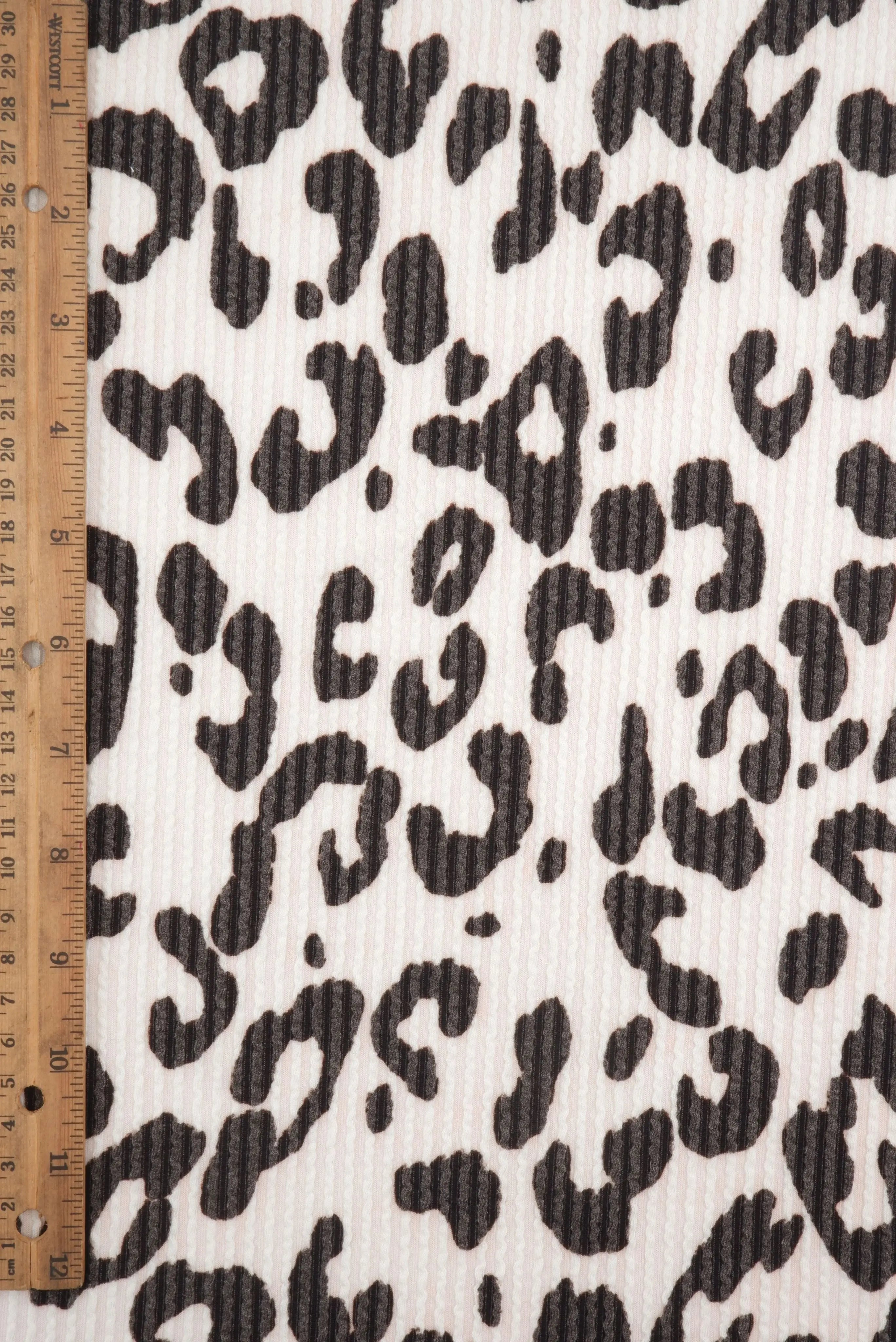 Double Knit Leopard Print Fabric   KNT4463-MS11073 