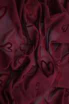 FLOCK-MS11550 BURGUNDY MESH