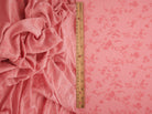 Floral Mesh Flocking Fabric   FLOCK-MS11576 