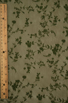 Floral Mesh Flocking Fabric   FLOCK-MS11576 