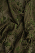 Floral Mesh Flocking Fabric   FLOCK-MS11576 