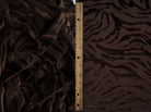Animal Zebra Velvet Burnout Knit Fabric   KNT3869-MS11572 