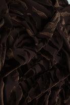 Animal Zebra Velvet Burnout Knit Fabric   KNT3869-MS11572 