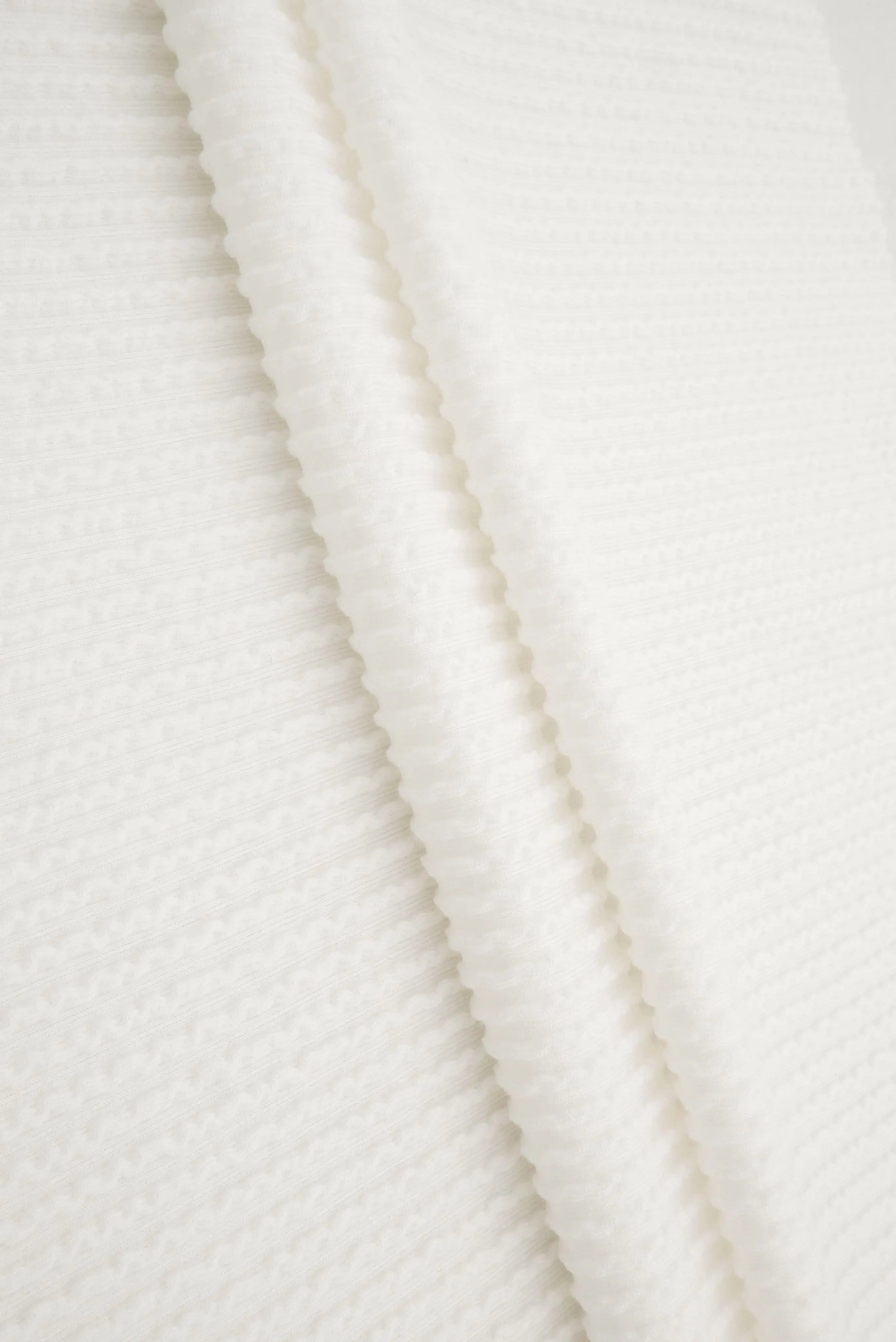 KNT4463 IVORY PFP BODYSUIT BOTTOMS CAMI DOUBLE KNIT DRESS JACQUARD LOUNGEWEAR NO-PRINT PANTS POLYESTER RAYON RIB SOLID SPANDEX STRETCH SWEATER T-SHIRT URBAN