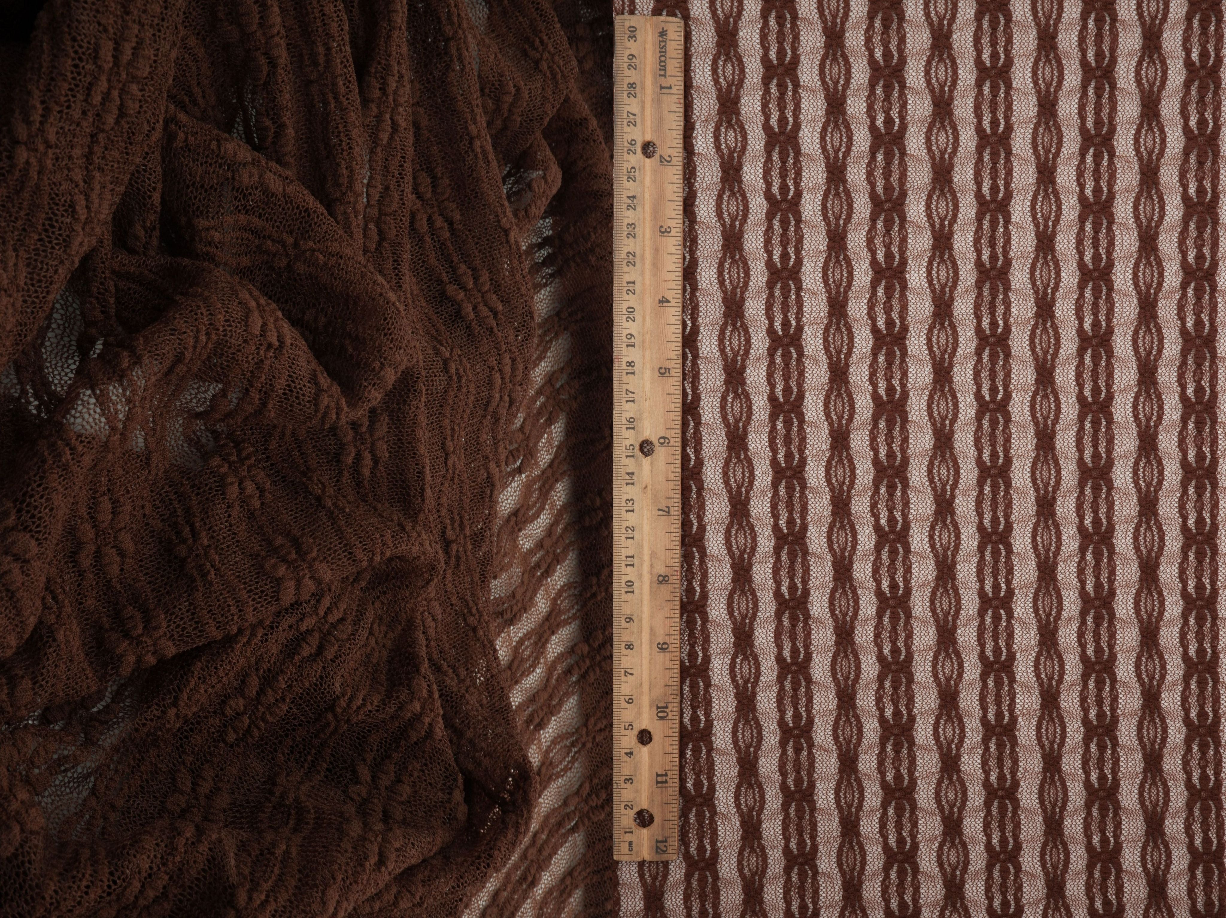 Ditsy Flower Stripe Nylon Spandex Lace LACE4663 