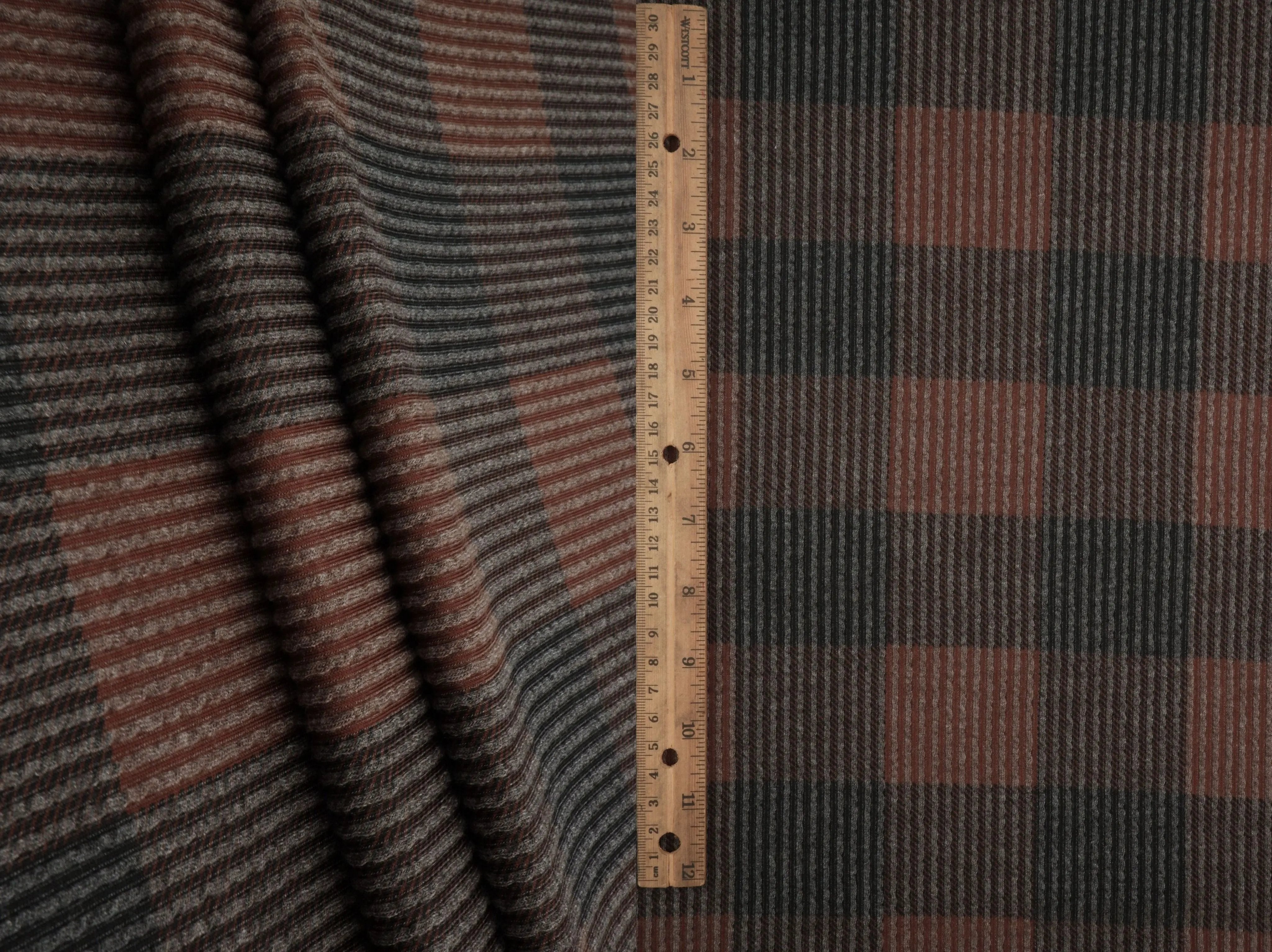 KNT4463-DU917 BROWN/BLACK KNIT