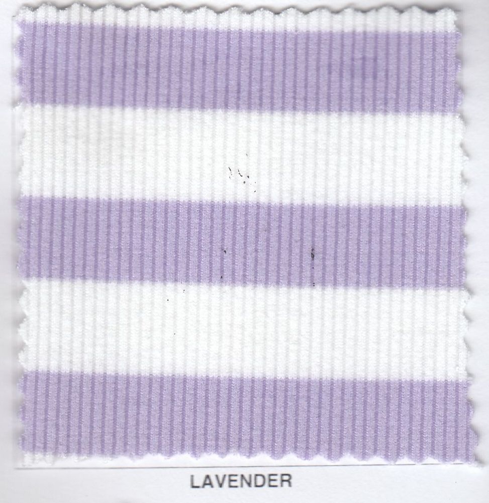 Striped Fleece Rib Knit Fabric - KNT4544 