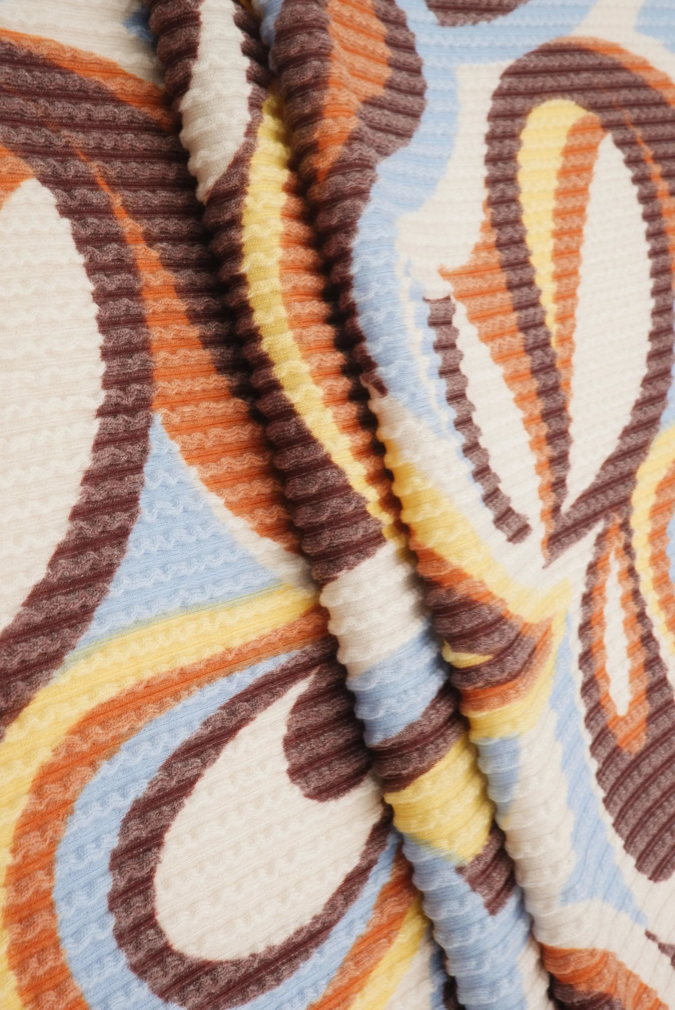 KNT4463-SE80904 BLUE/BROWN KNIT