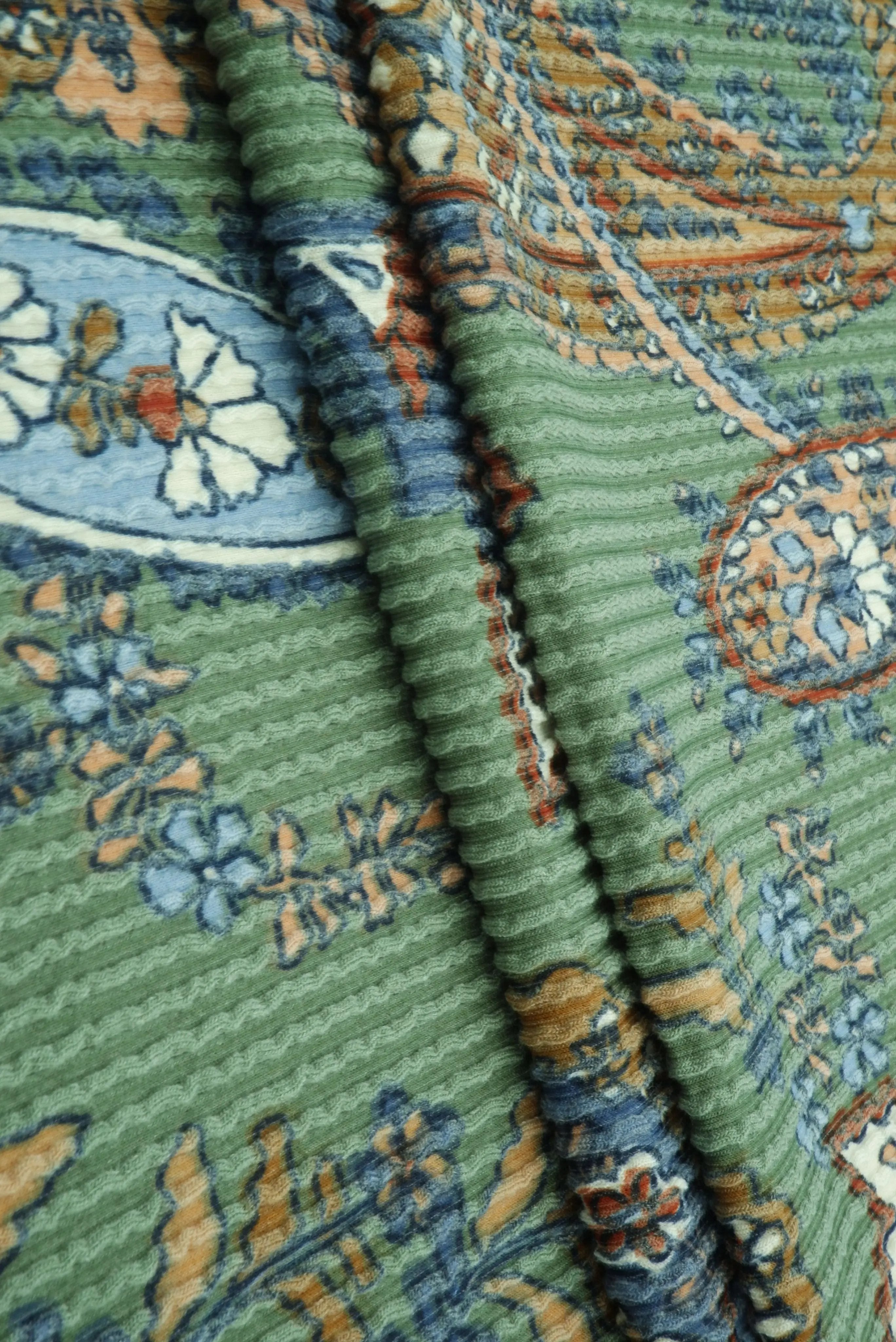 KNT4463-Q10504B OLIVE VINTAGE KNIT