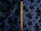 Floral Mesh Flocking Fabric   FLOCK-MS11575 