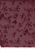 Floral Mesh Flocking Fabric   FLOCK-MS11576 
