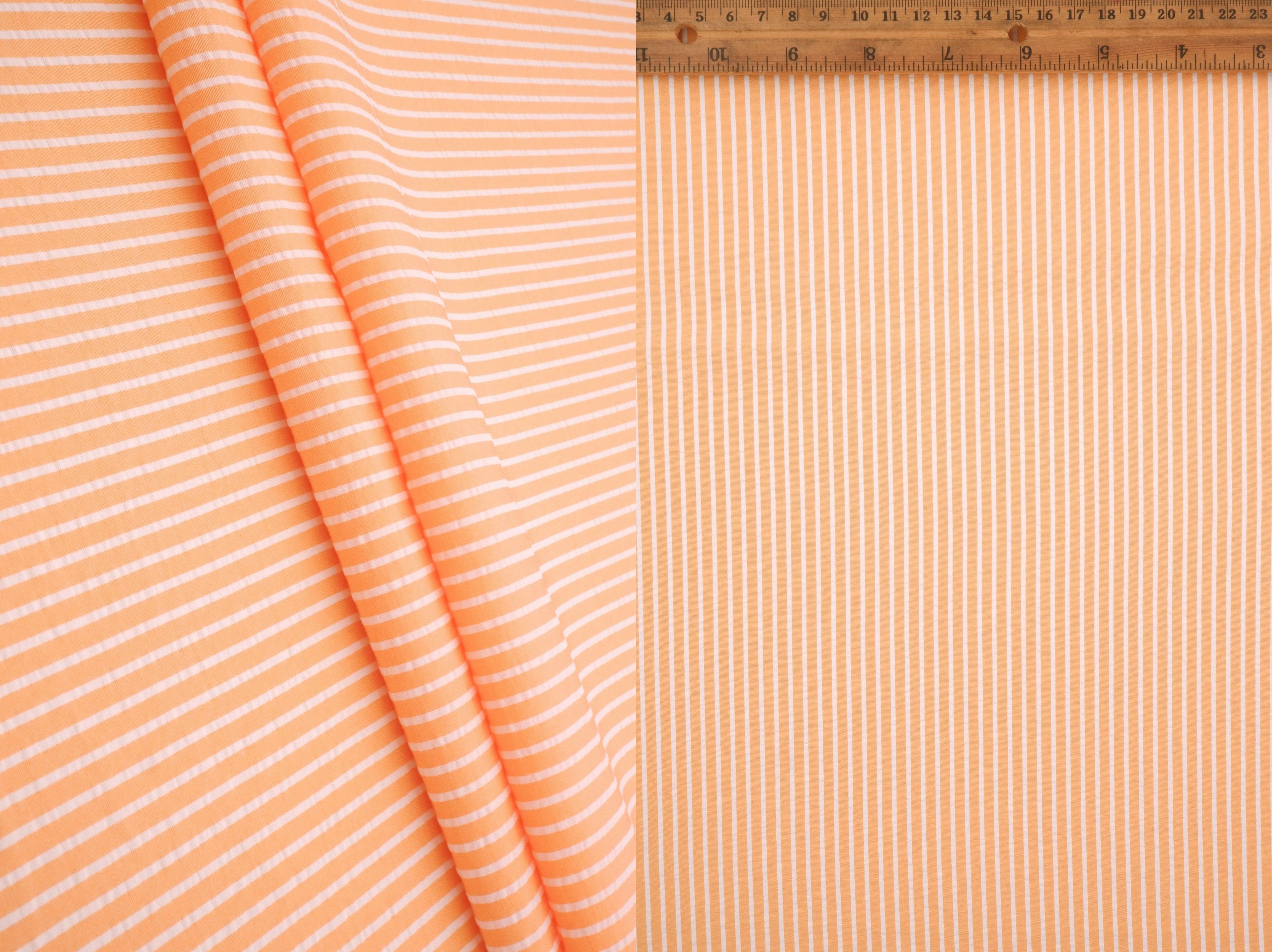 Seersucker Stripe Polyester Rayon Woven Fabric - POP4621 