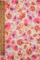 Floral Ripple Jersey Digital Print Fabric   CRP4613-M11606D 