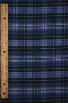 Plaid Ripple Jersey Print Fabric   CRP4613-DU1120 
