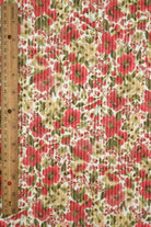 Double Knit Jacquard Floral Fabric   KNT4463-MS11062 
