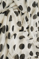 MESH-DU1665 IVORY/BLACK MESH