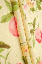 Fruit Orange Crinkle Crepe Print Fabric   CRP4628-MS11603 