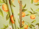 Fruit Orange Crinkle Crepe Print Fabric   CRP4628-MS11603 