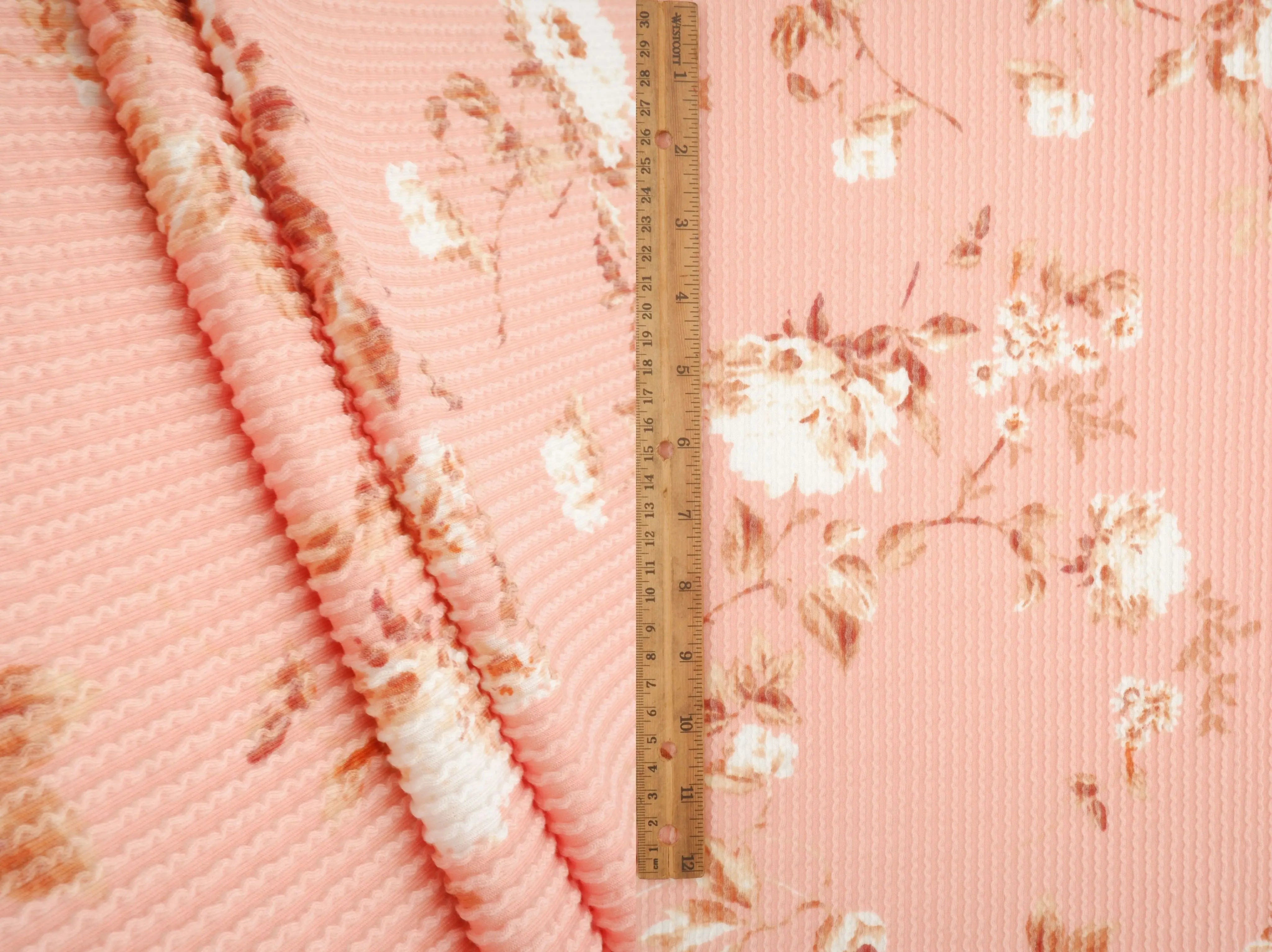 KNT4463-MS11153 CORAL ACTIVEWEAR BOTTOMS DOUBLE KNIT DRESS FLOWER JACQUARD PANTS POLYESTER RAYON RIB SKIRTS SOLID SPANDEX STRETCH URBAN