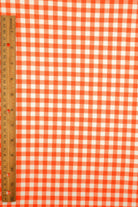 KNT3422-DU918 ORANGE BIKER SHORTS BODYSUIT BOTTOMS CAMI DRESS GINGHAM KNIT PANTS POLYESTER PRINT RIBBED 4X2 SKIRTS SPANDEX STRETCH SWEATER TOPS