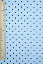 KNT4520-MS11654 BLUE/DK.BROWN BOTTOMS DRESS DTY BRUSHED KNIT POLYESTER SPANDEX T-SHIRT TOPS