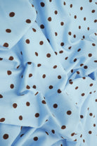 KNT4520-MS11654 BLUE/DK.BROWN BOTTOMS DRESS DTY BRUSHED KNIT POLYESTER SPANDEX T-SHIRT TOPS