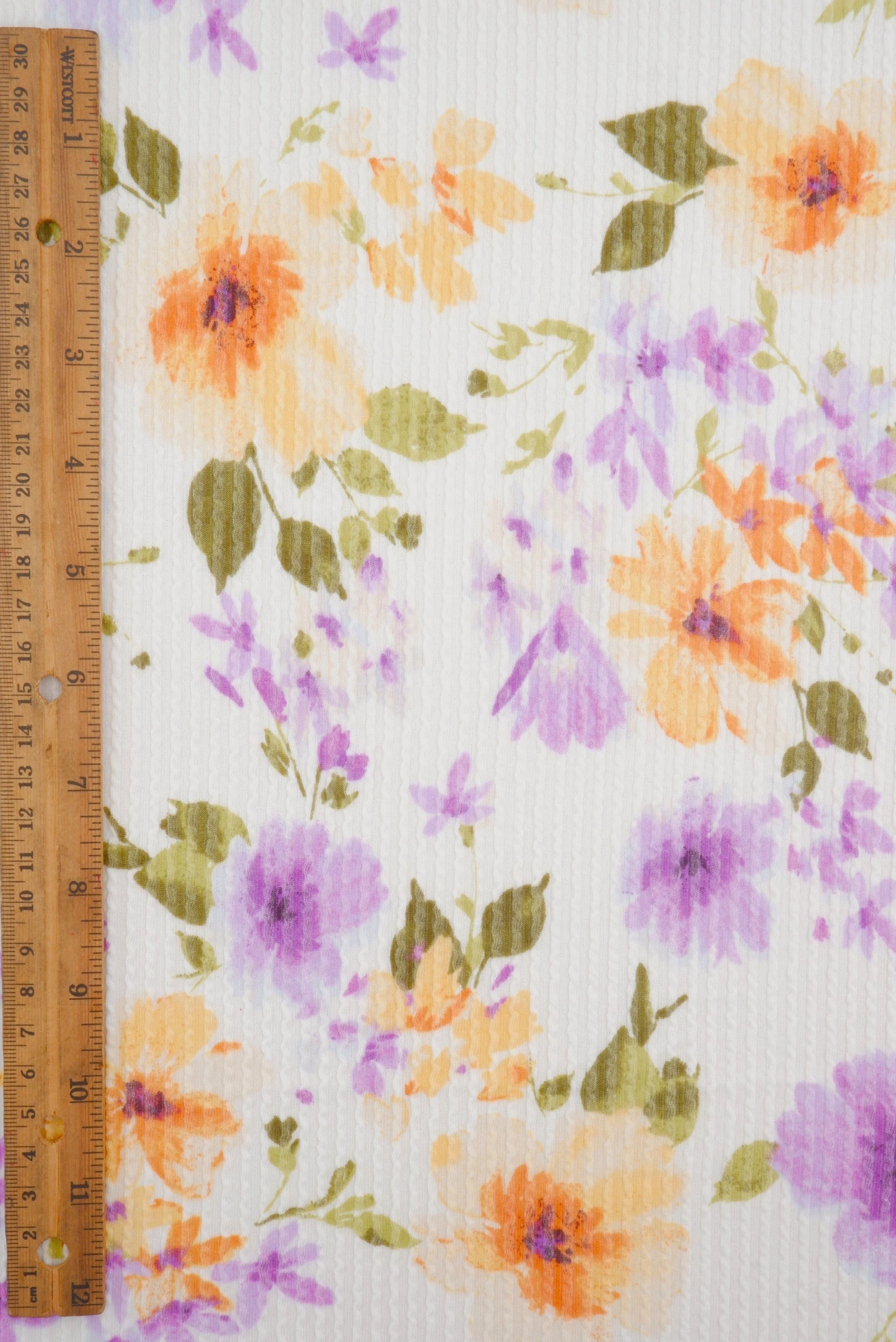 Floral Print Double Knit KNT4463-MS11657 