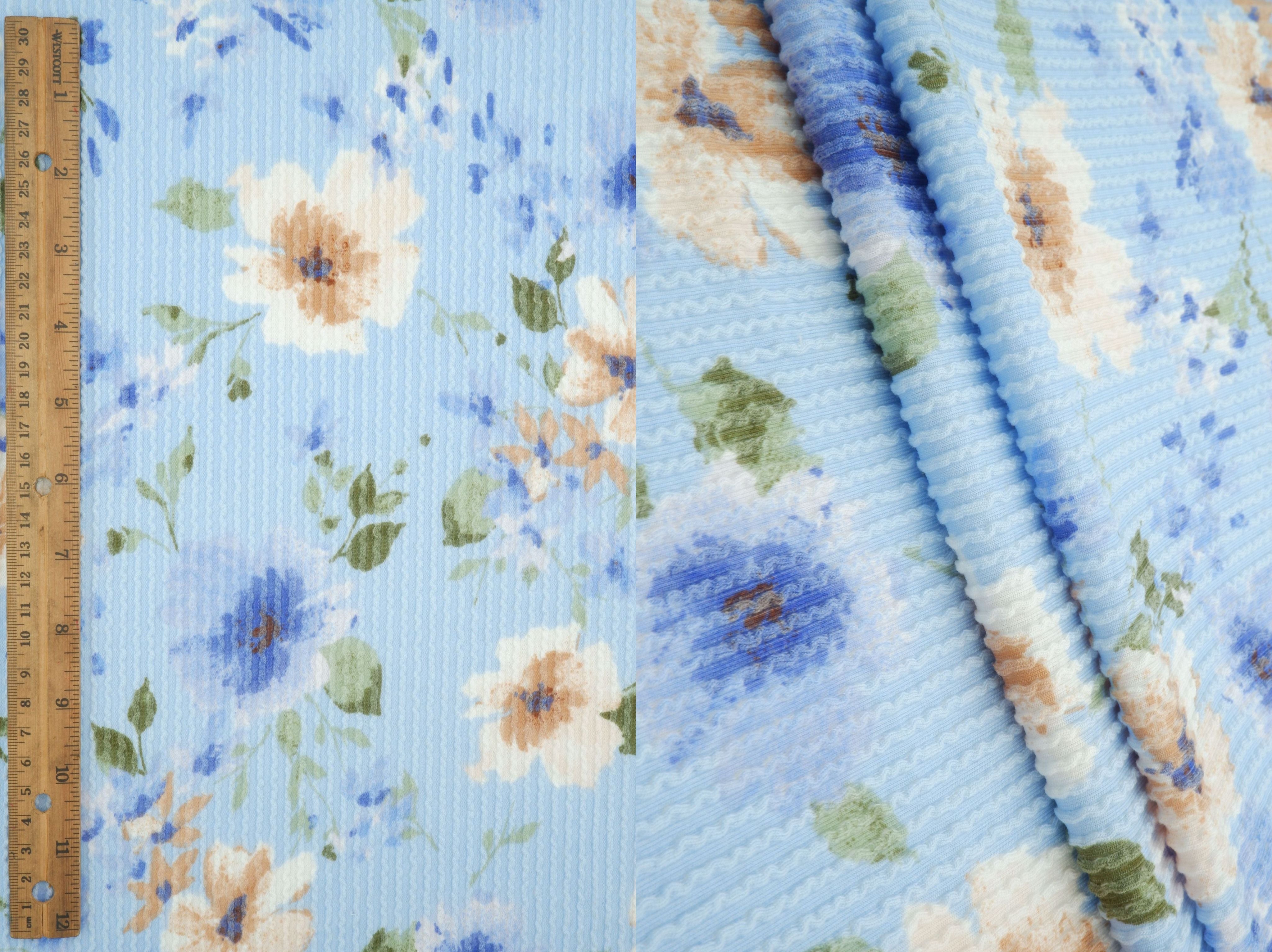 Floral Print Double Knit KNT4463-MS11657 