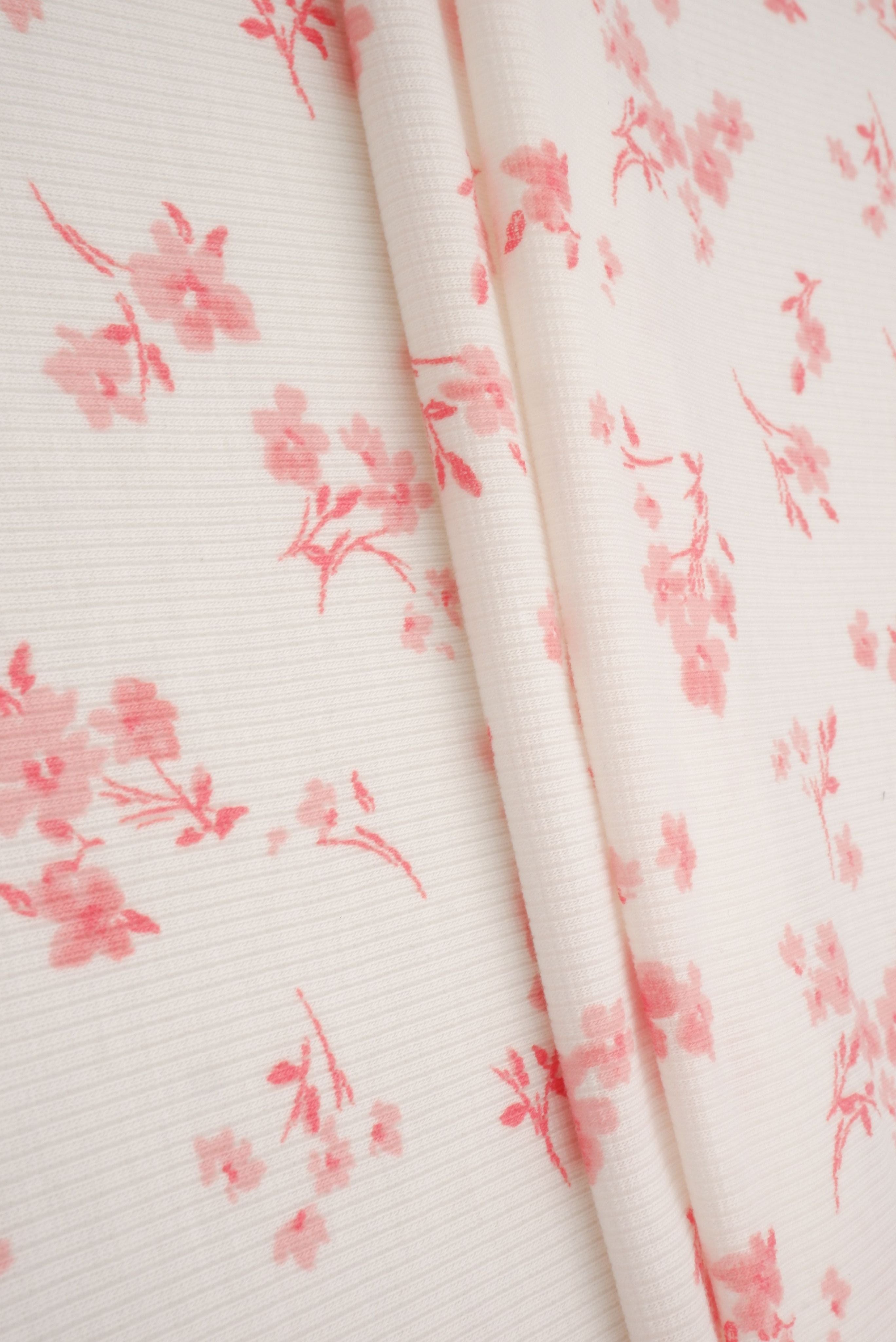 Ditsy Floral 2x2 Rib Knit KNT4645-MS01216 