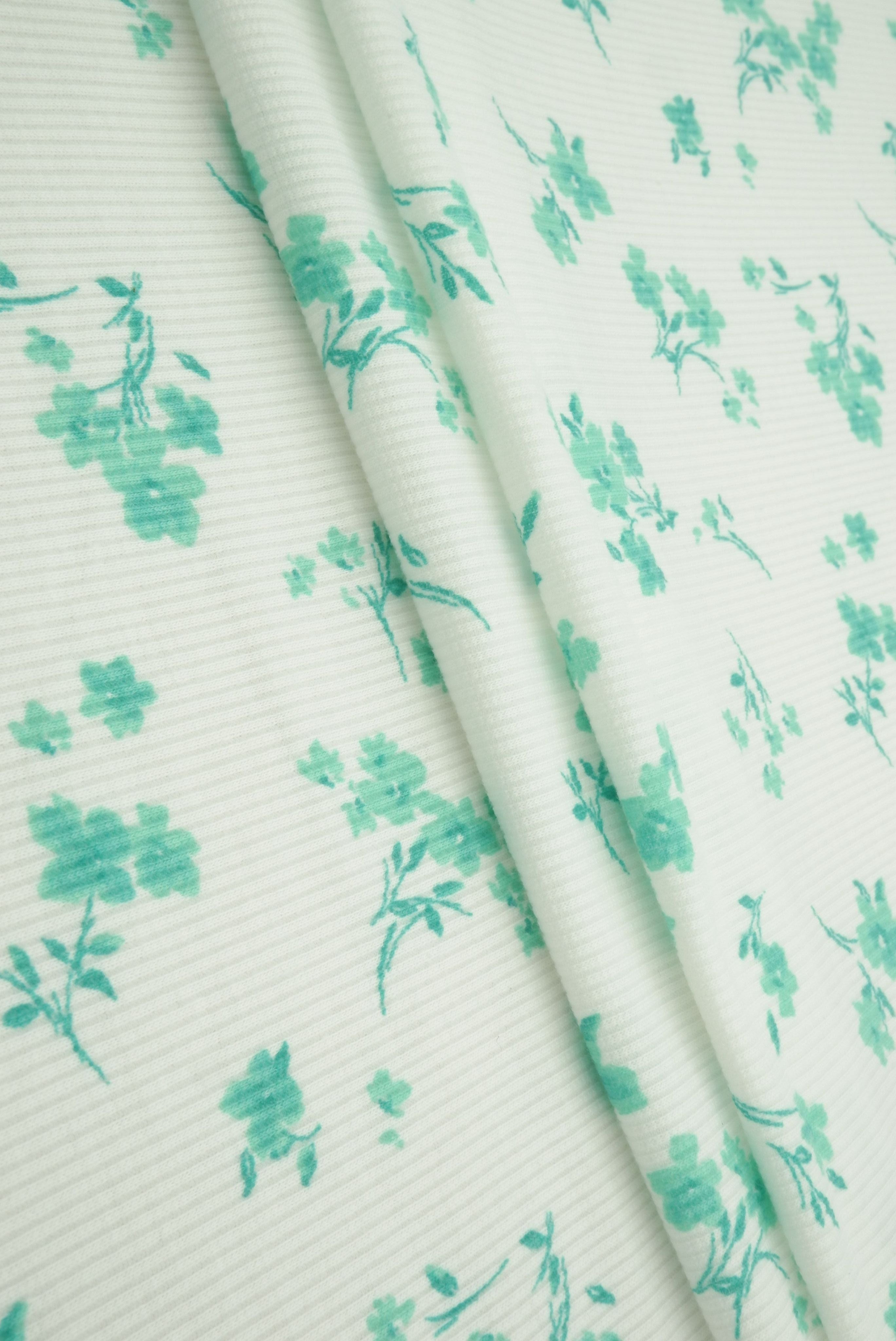 Ditsy Floral 2x2 Rib Knit KNT4645-MS01216 