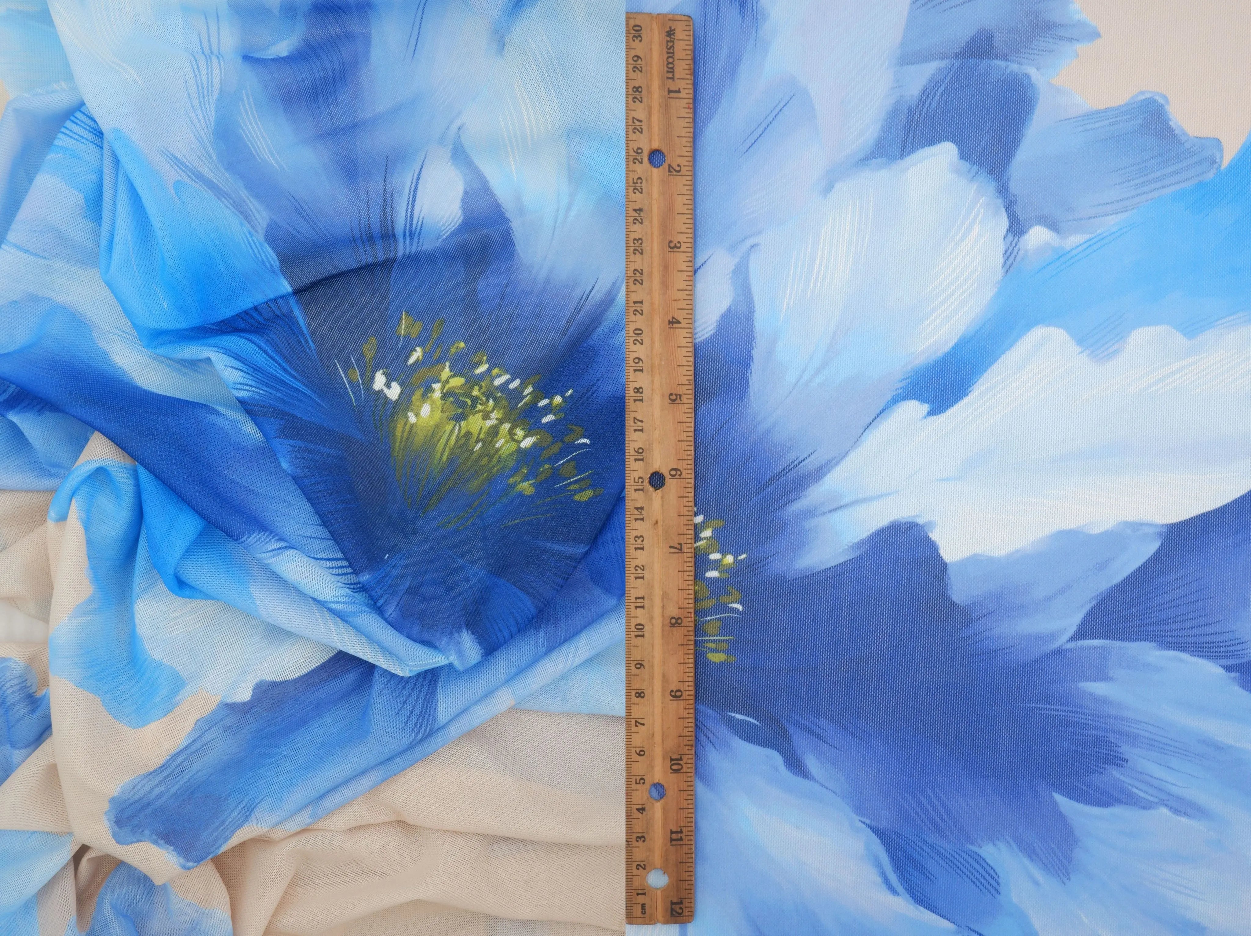 DMESH-MS11677 TAUPE/BLUE MESH