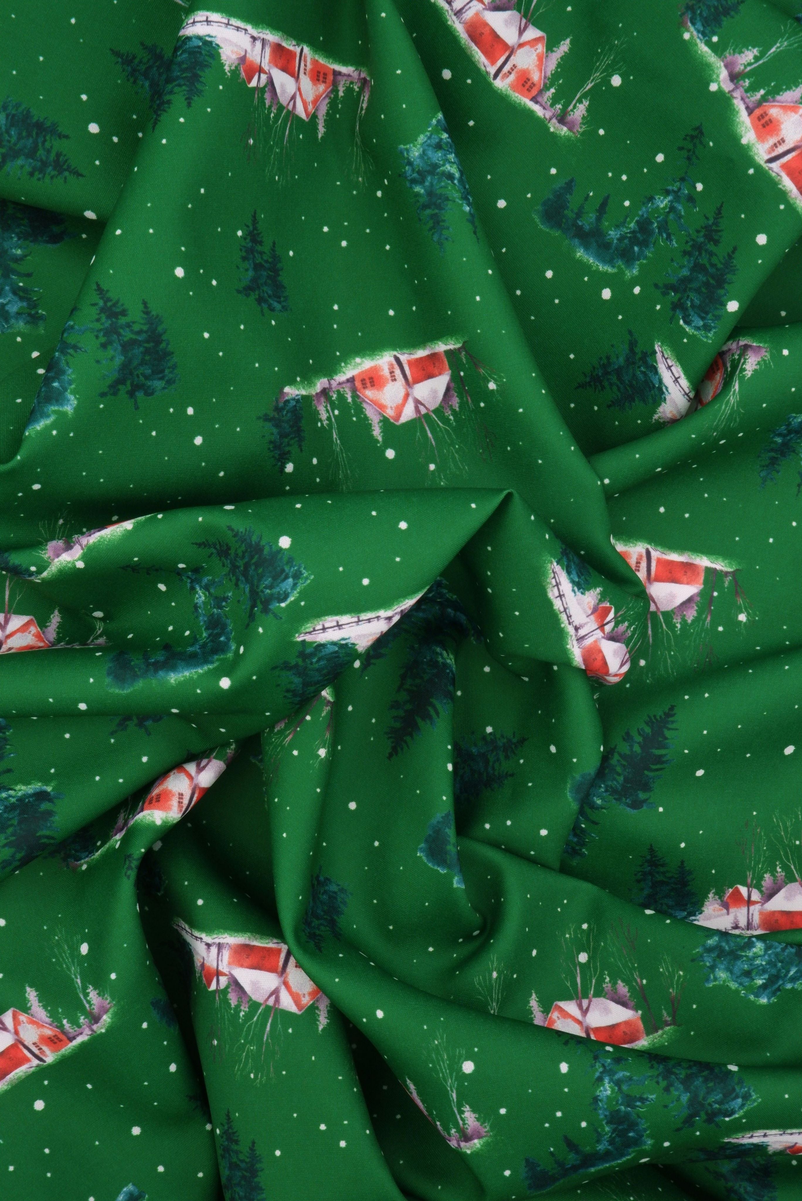 DPOP7704-M11735 GREEN WOVEN