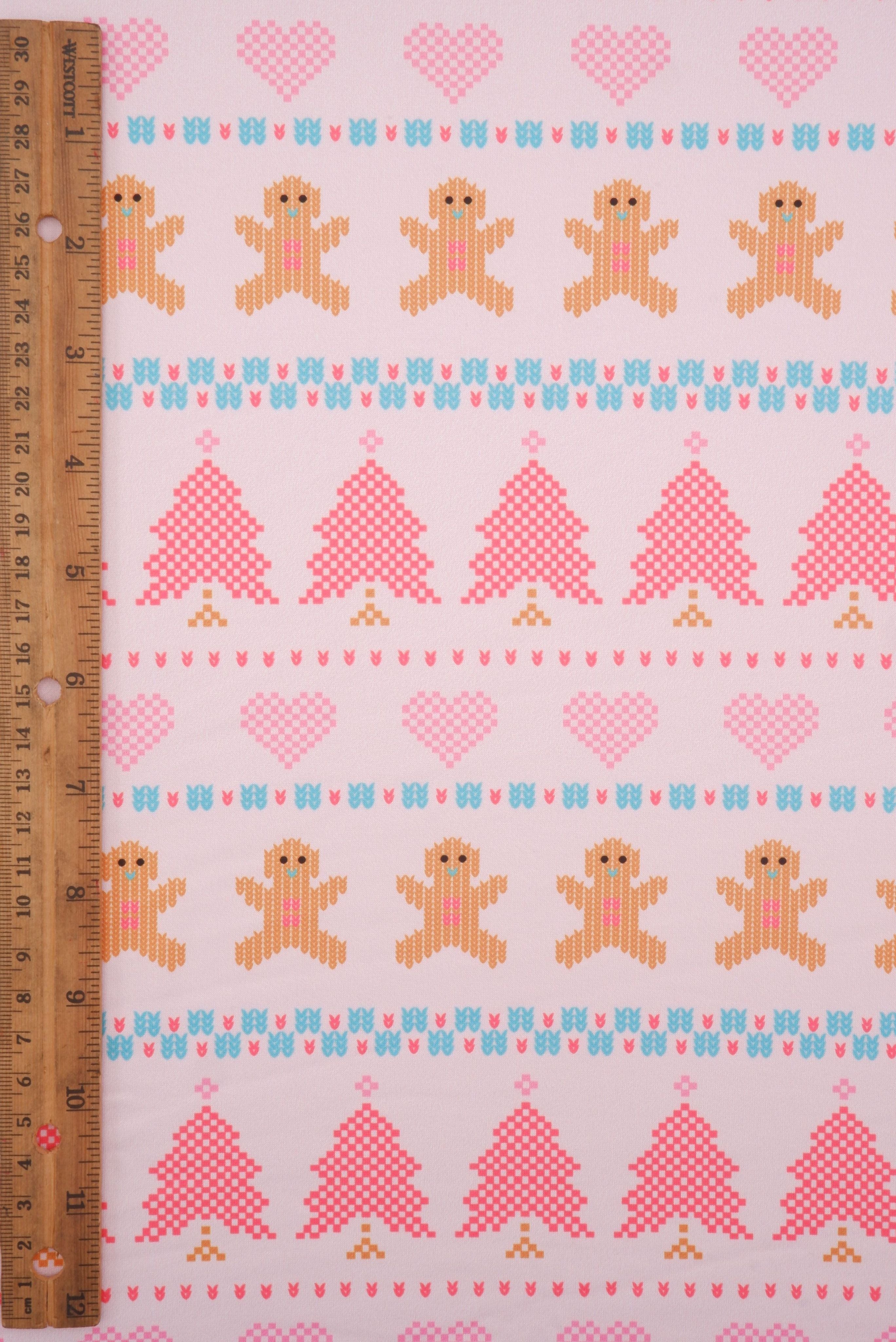 DTY Brushed Christmas Digital Print Knit Fabric - DKNT4520-M11737 