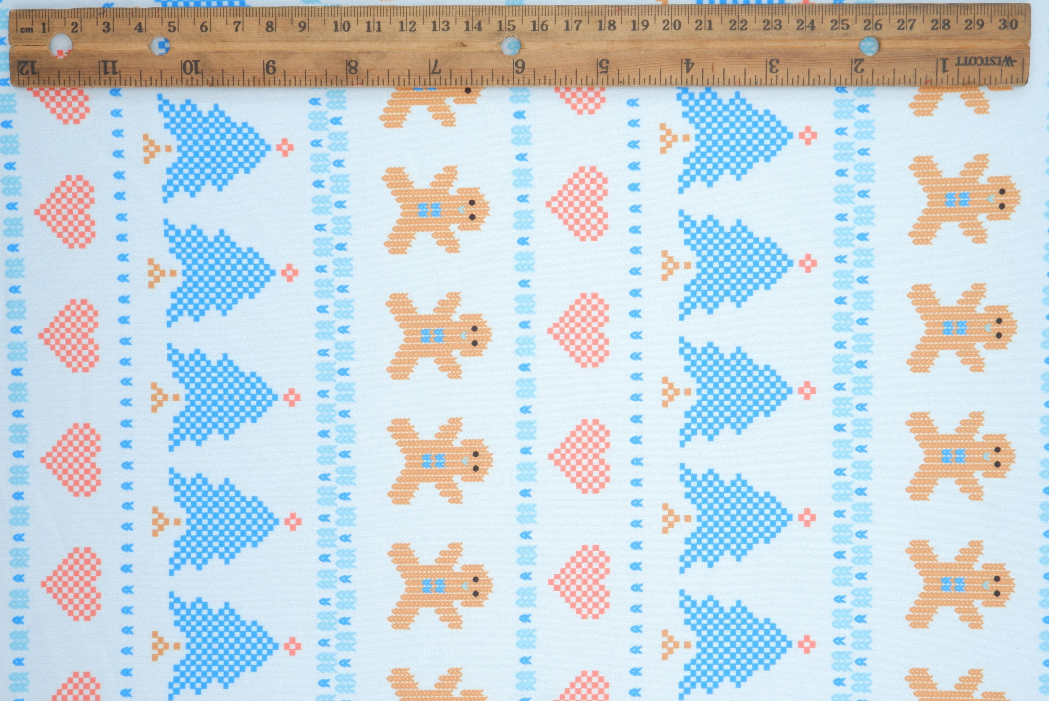 DTY Brushed Christmas Digital Print Knit Fabric - DKNT4520-M11737 