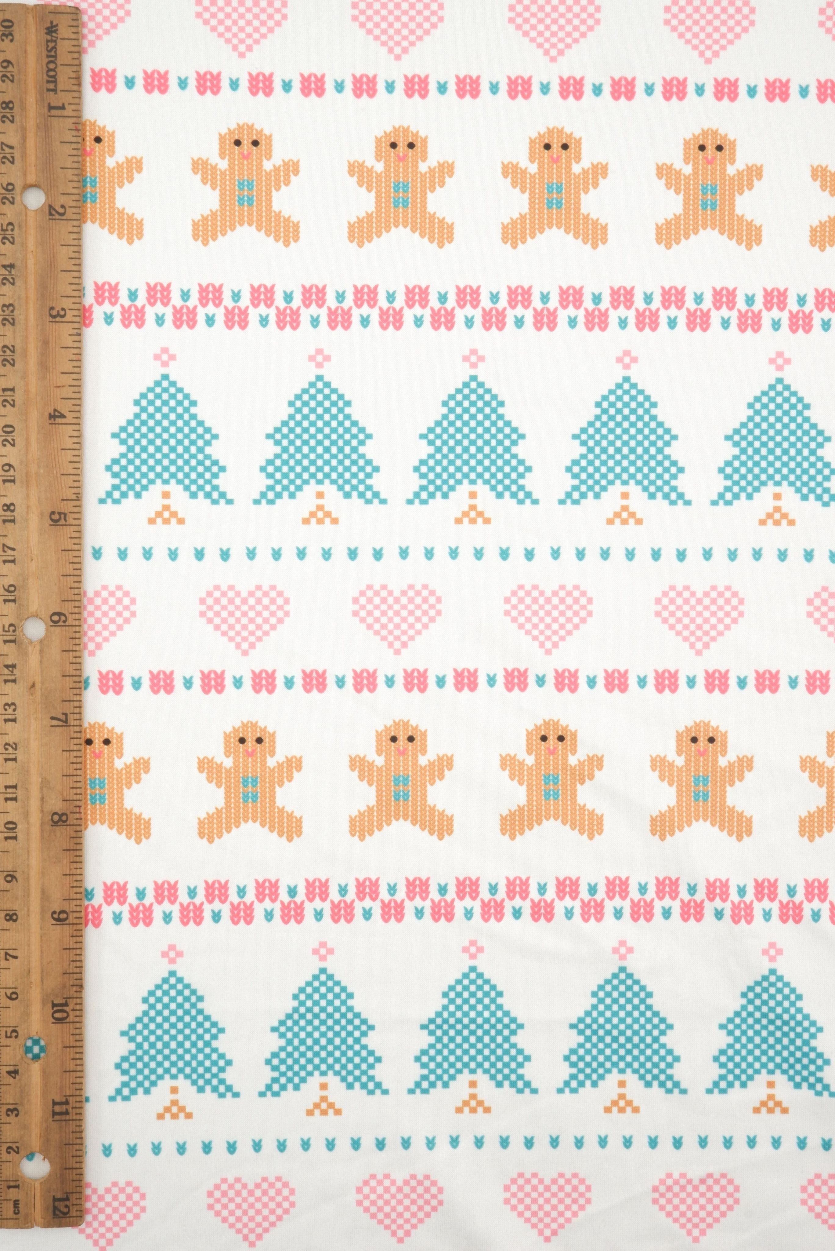 DTY Brushed Christmas Digital Print Knit Fabric - DKNT4520-M11737 