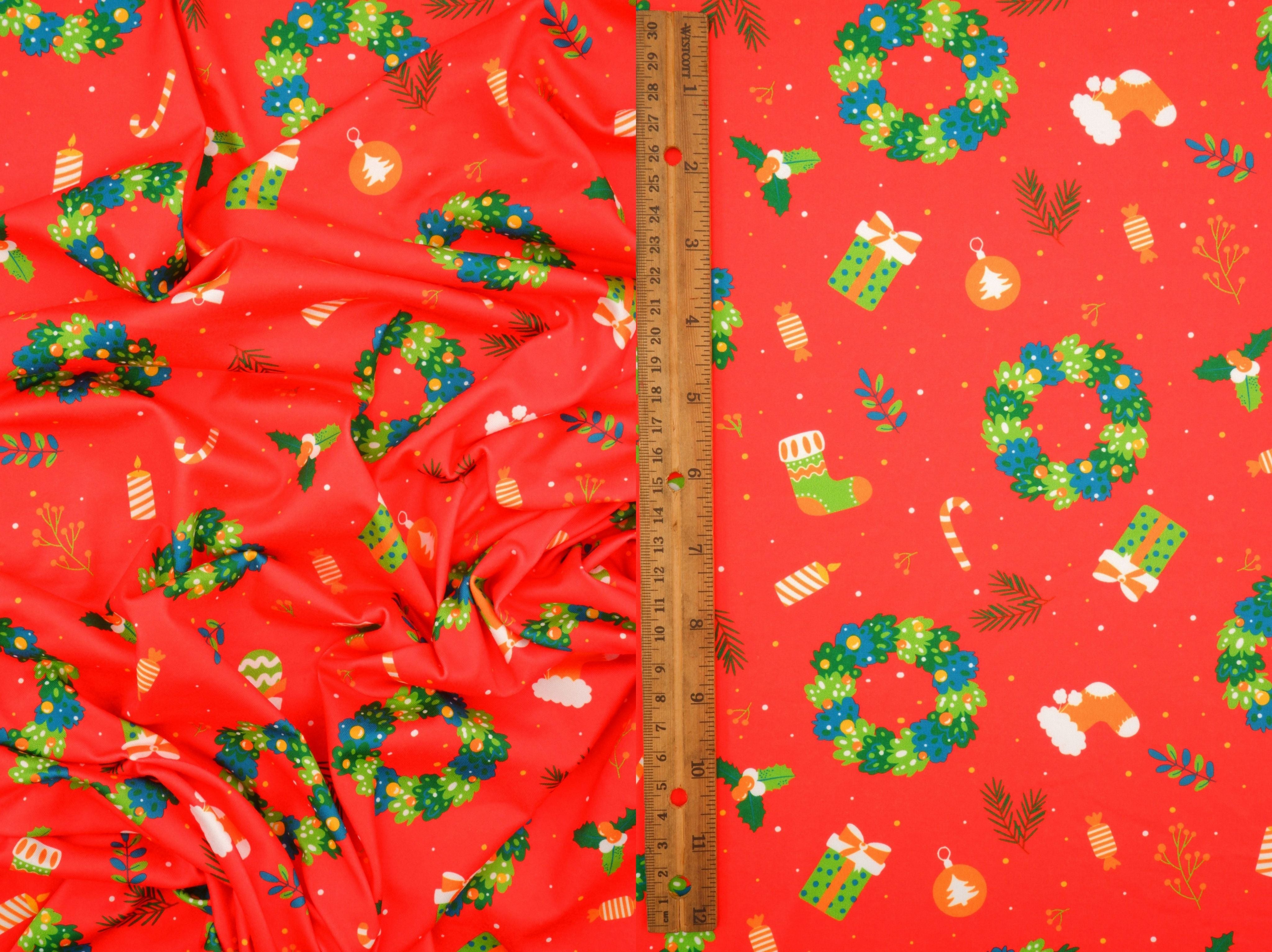 DKNT4520-M11730 RED ACTIVEWEAR BIKER SHORTS BOTTOMS DIGITAL PRINT DRESS DTY BRUSHED KNIT PANTS POLYESTER SKIRTS SPANDEX