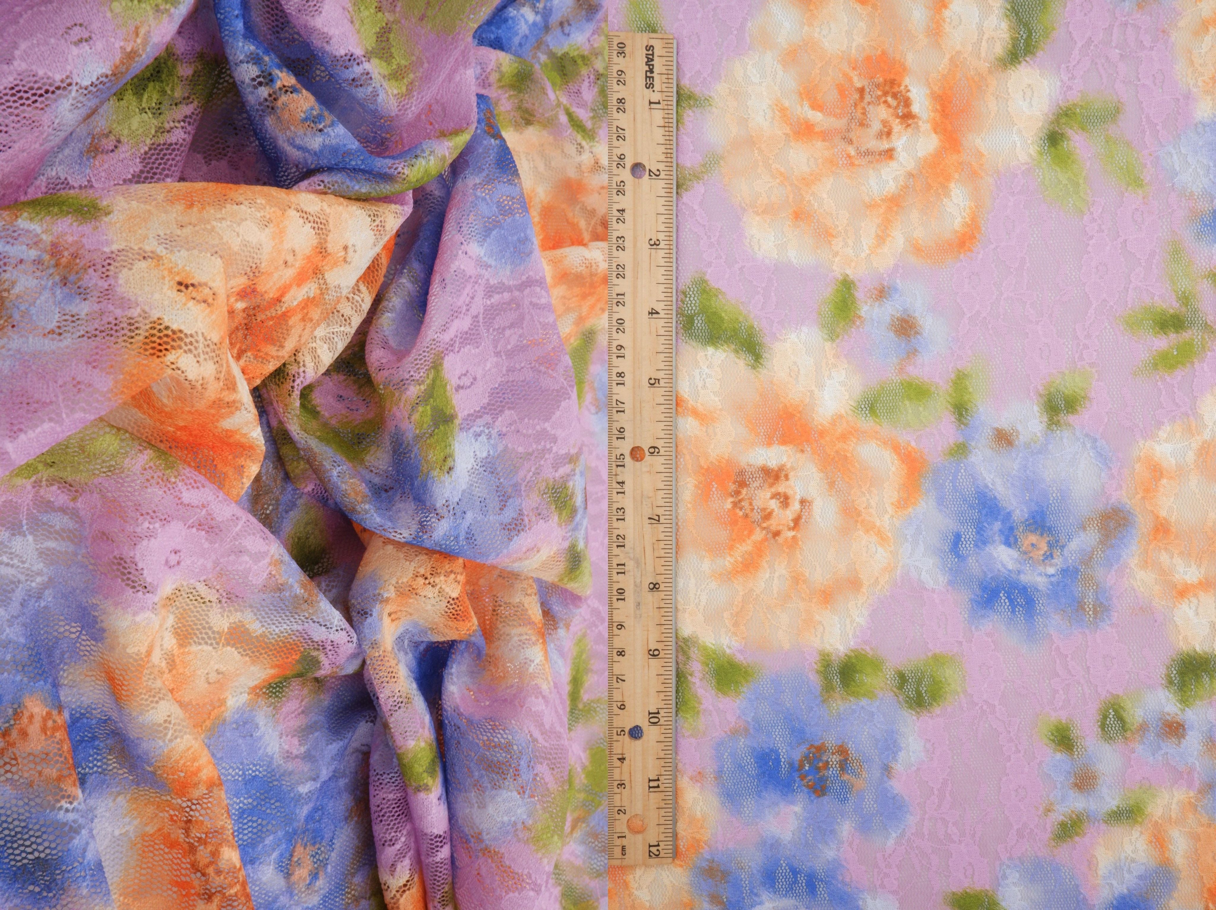 Floral Digital Print Lace LACE4481-M11709 