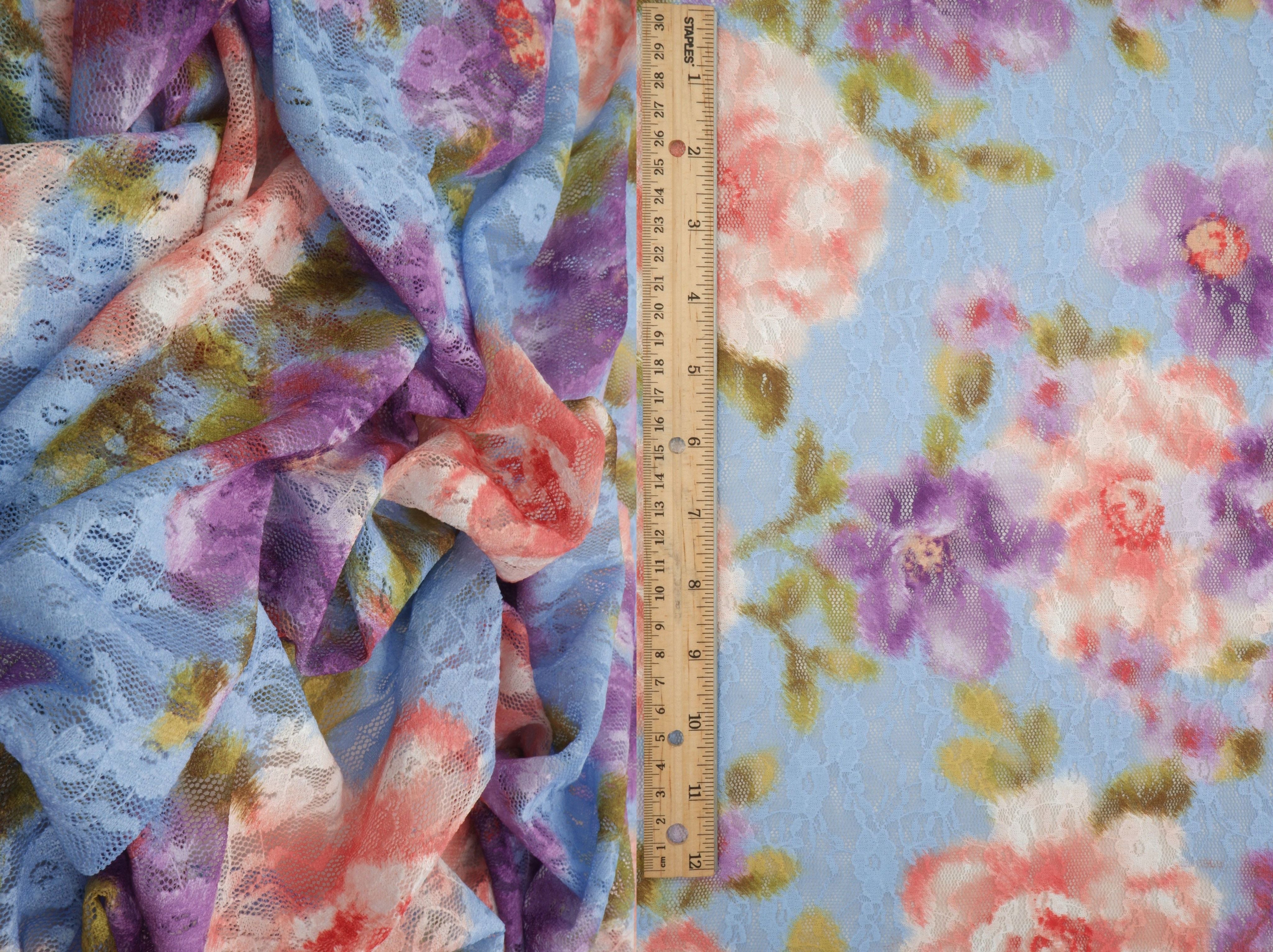 Floral Digital Print Lace LACE4481-M11709 