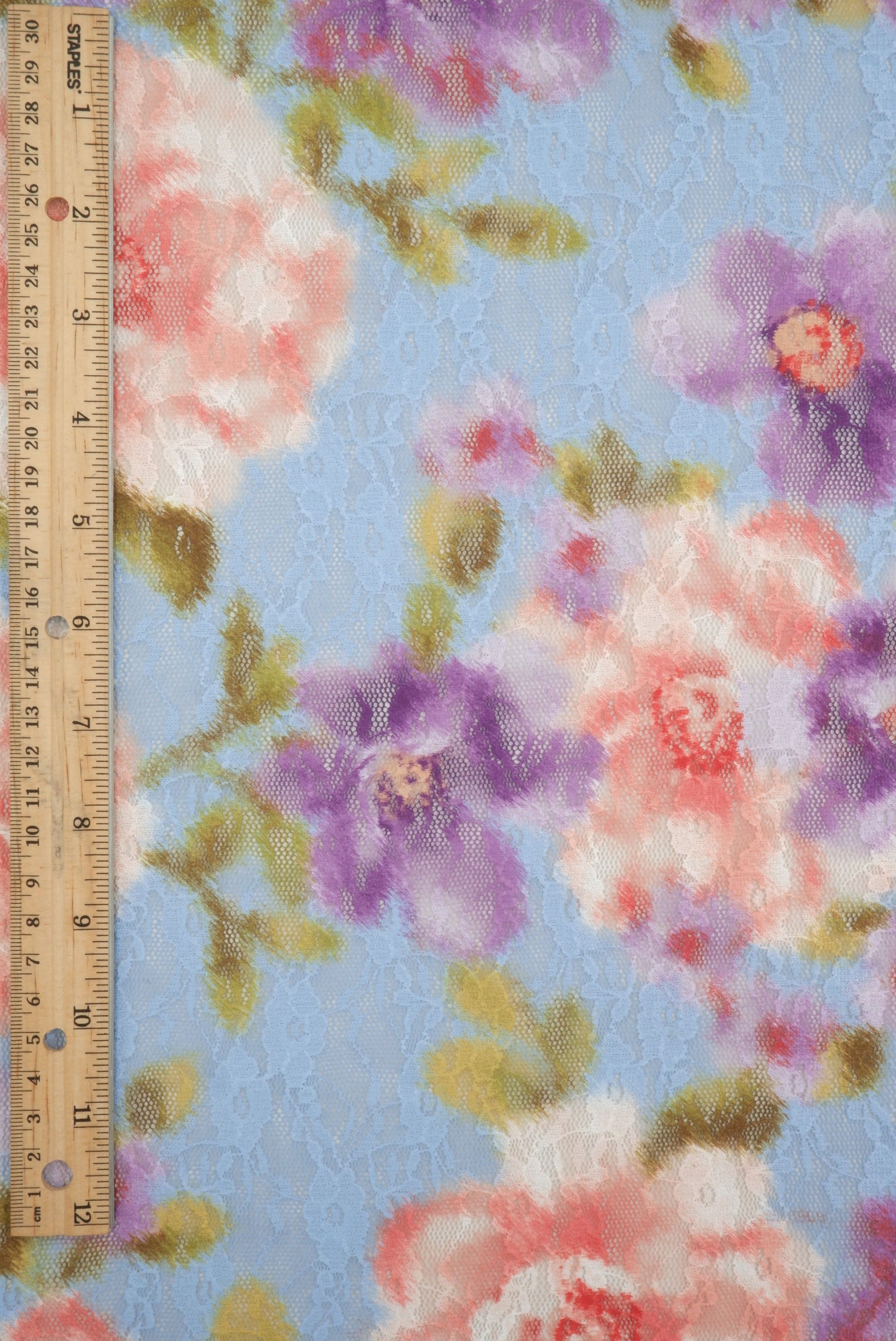 Floral Digital Print Lace LACE4481-M11709 