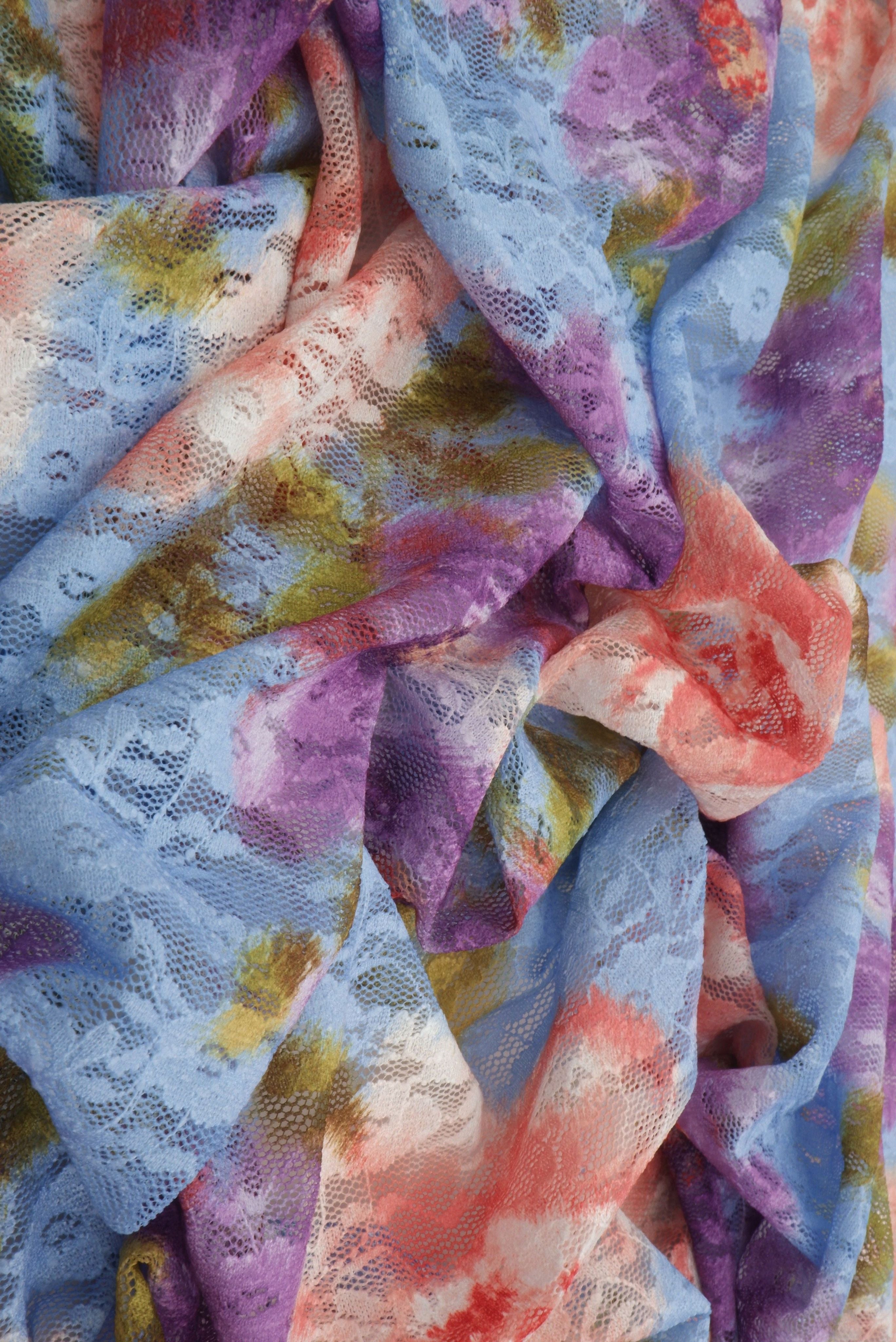 Floral Digital Print Lace LACE4481-M11709 