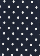 KNT4520-SE90548 NAVY/IVORY BIKER SHORTS BLOUSE BODYSUIT CAMI DOT DRESS DTY BRUSHED KNIT LOUNGEWEAR PANTS POLYESTER PRINT SKIRTS SPANDEX STRETCH T-SHIRT TOPS TUNICS