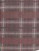 MESH-MS11817B BROWN BLOUSE BOTTOMS CAMI DRESS MESH PLAID POLYESTER PRINT SKIRTS SPANDEX TOPS