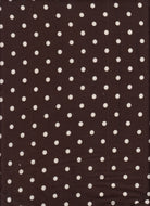 KNT4520-MS11654 DK.BROWN/IVORY BOTTOMS DOT DRESS DTY BRUSHED KNIT POLYESTER SPANDEX PRINT T-SHIRT TOPS