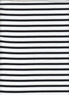 KNT4586 IVORY/BLACK BLOUSE BOTTOMS CAMI DRESS FLEECE KNIT LOUNGEWEAR POLYESTER RIBBED 2X2 SKIRTS SPANDEX STRETCH STRIPE SWEATSHIRT TOPS TUNICS