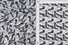 Wool Dobby Geometric Print Fabric - POP3104-MS10063 